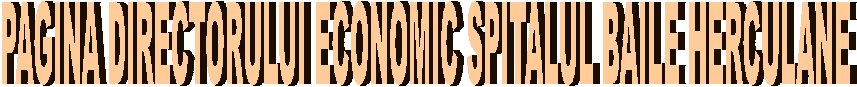 PAGINA DIRECTORULUI ECONOMIC SPITALUL BAILE HERCULANE